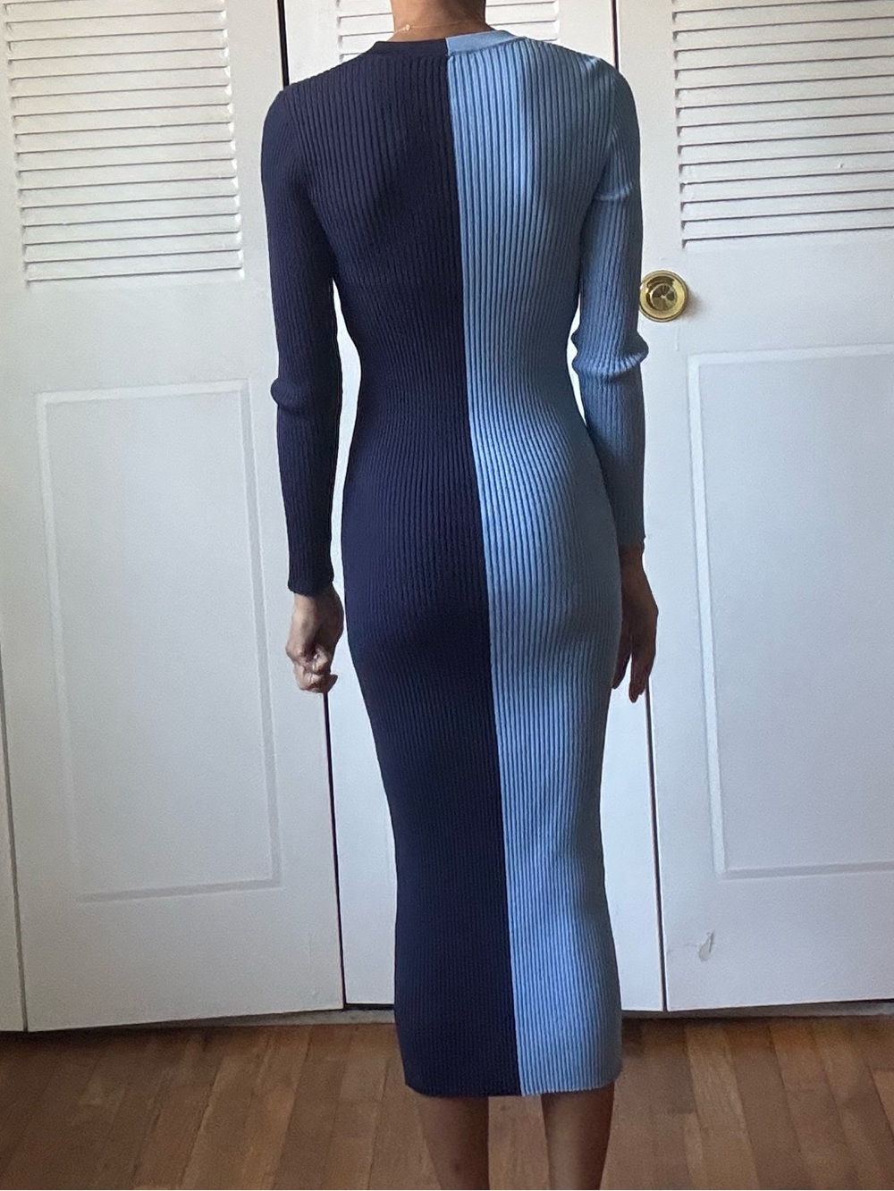 Staud Color Block Button Dress - Picture 2 of 5